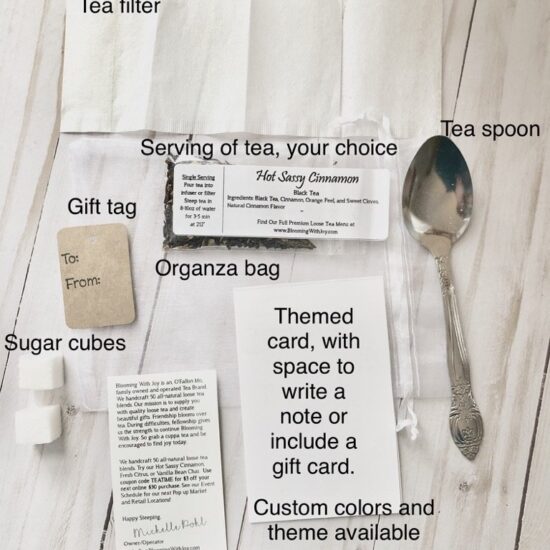 Blooming With Joy Tea Party Favors