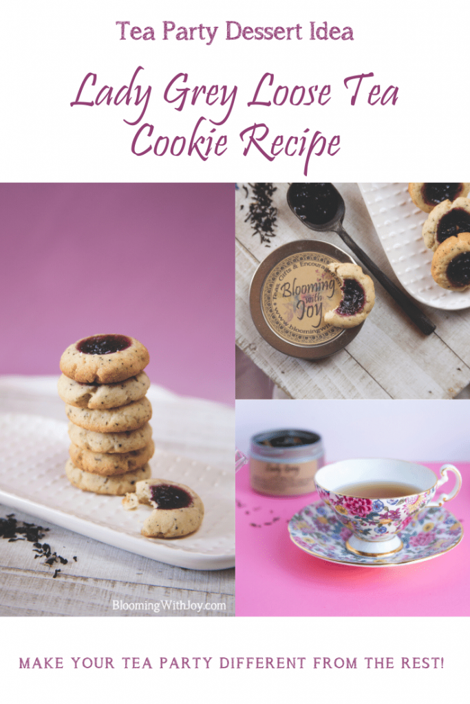 tea party dessert idea lady grey cookie