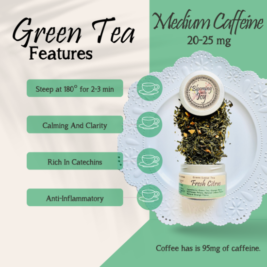 Alternative view of Mango + Marigolds Green Tea 6 Two Quart Sized Pouches