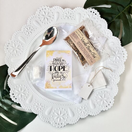 Scripture Plans for Hope and Future Small Tea Gift