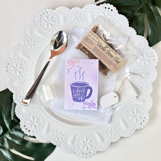 I Don't Give a Sip Tea Party Favor