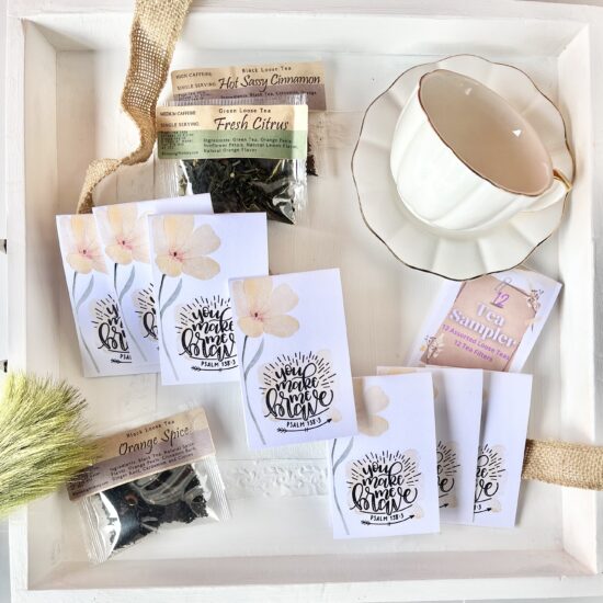 You Make Me Brave - Tea Gift Sampler Set | 12 Single Serving Teas