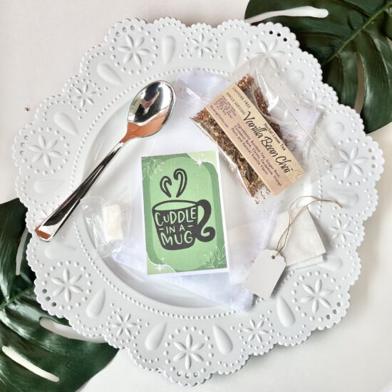 Cuddle In a Mug Tea Favor