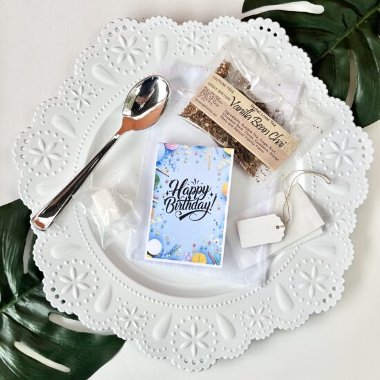 Happy Birthday Tea Party Favors