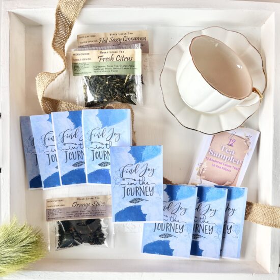 Find Joy In The Journey - Tea Gift Sampler Set | 12 Single Serving Teas