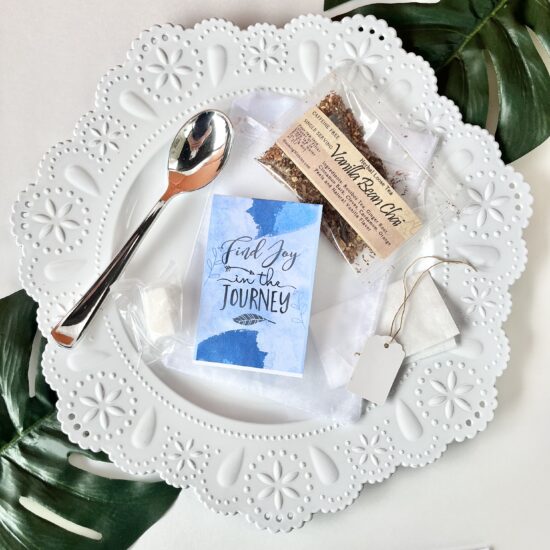 Find Joy in the Journey Tea Favor