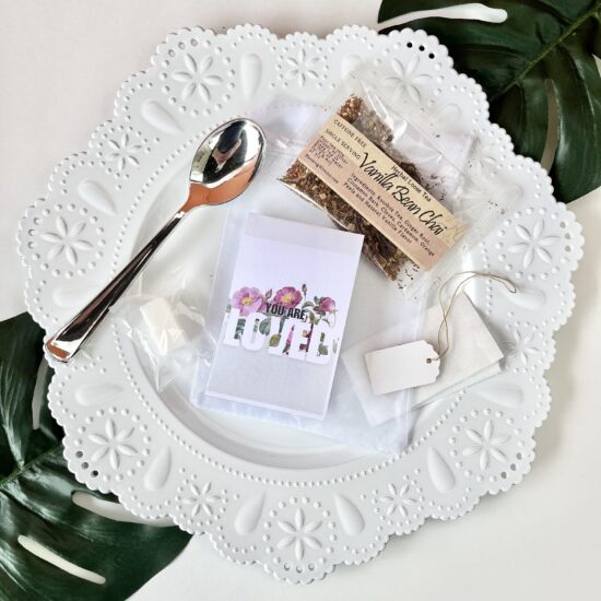 You Are Loved Tea Party Favor