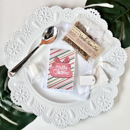 Merry Christmas Tea Favor Gift